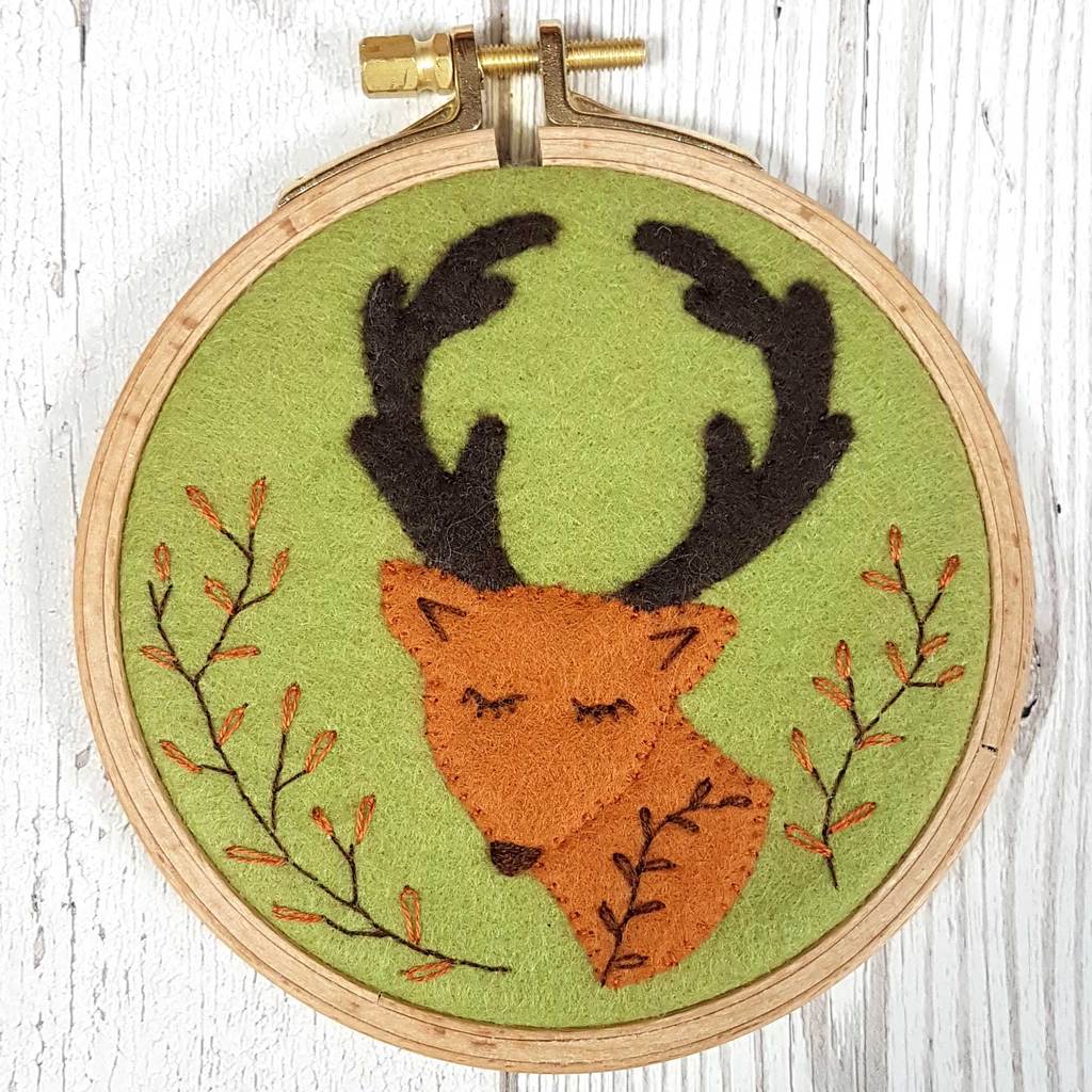 Felt Deer Applique Kit Royal Oak Furniture Company