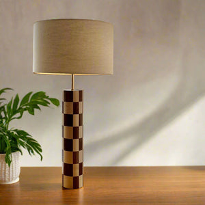 Chequer Table Lamp Base