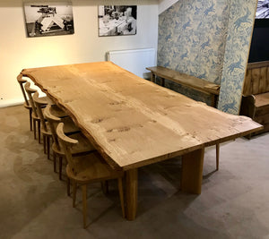 Solid Oak Waney Edge Dining Table 3 Mts Royal Oak Furniture
