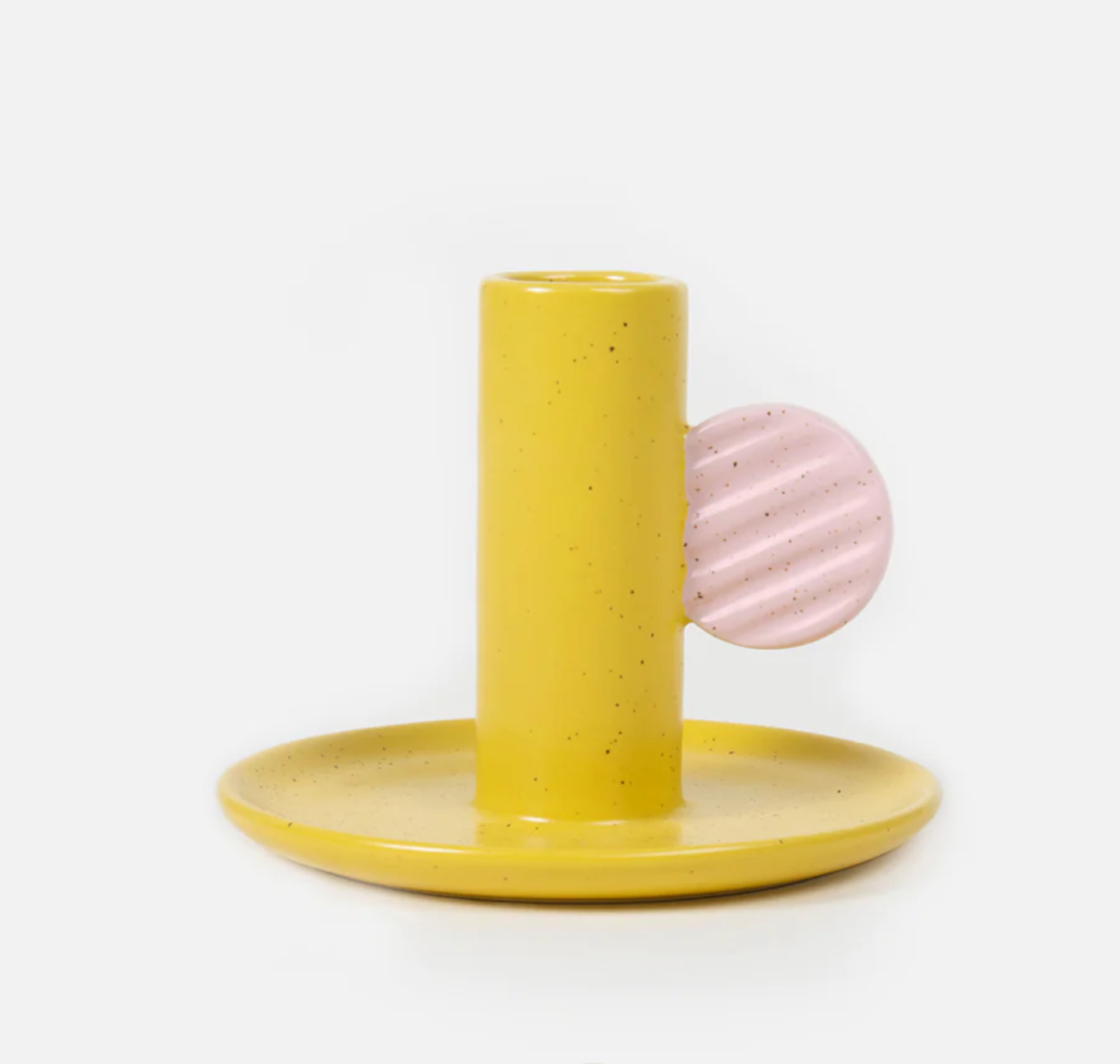 Mustard/Pink Candle Holder Royal Oak Furniture Company
