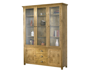 CT231-County-Dispalycabinet-with-2-doors-3drws