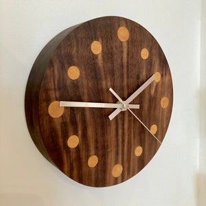 Wall Clock - Walnut and Oak