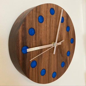 Wall Clock - Walnut and Resin