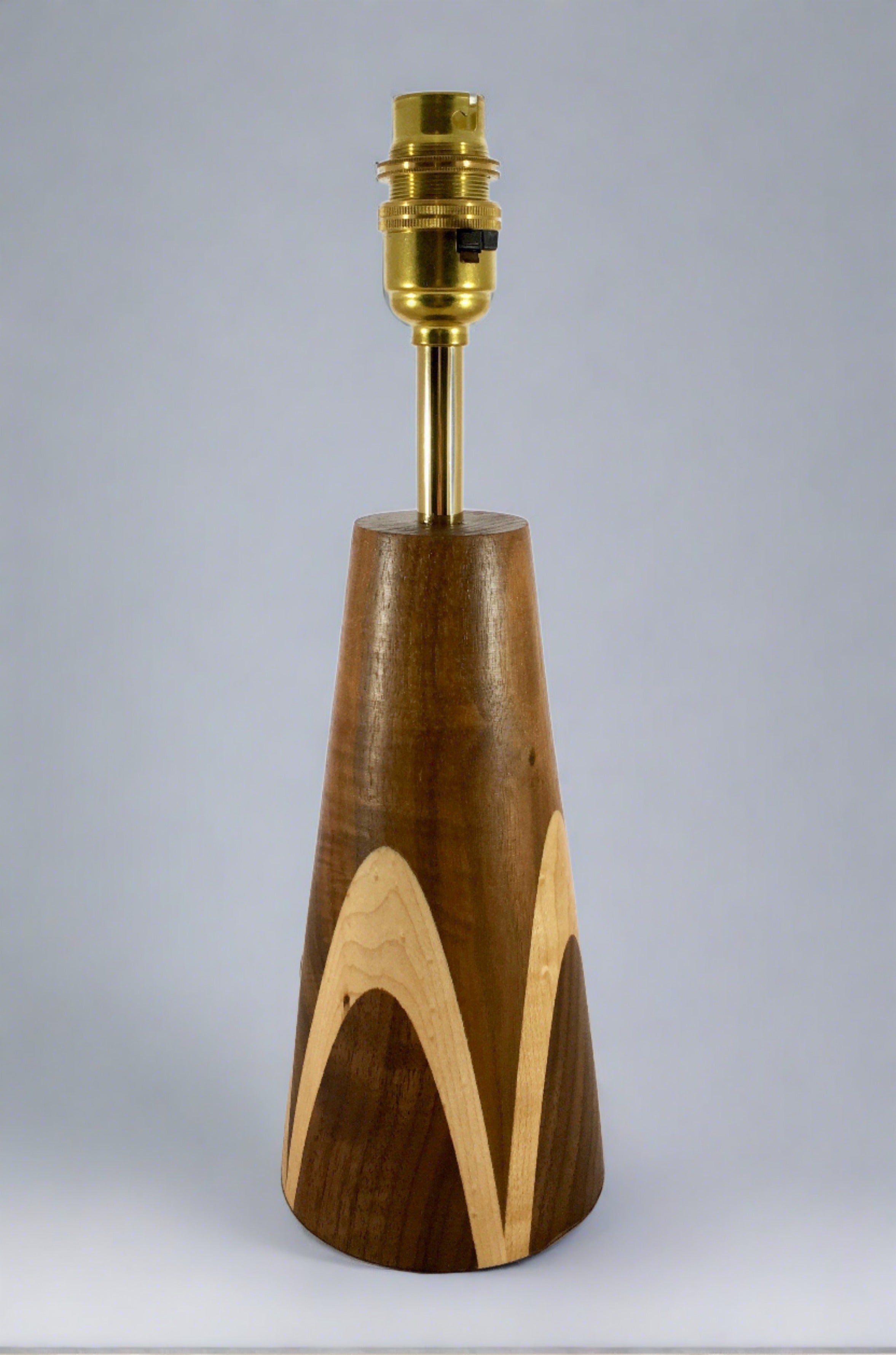 Walnut and Maple Lamp Base