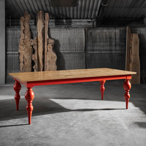 Middleham Dining Table with Painted Legs