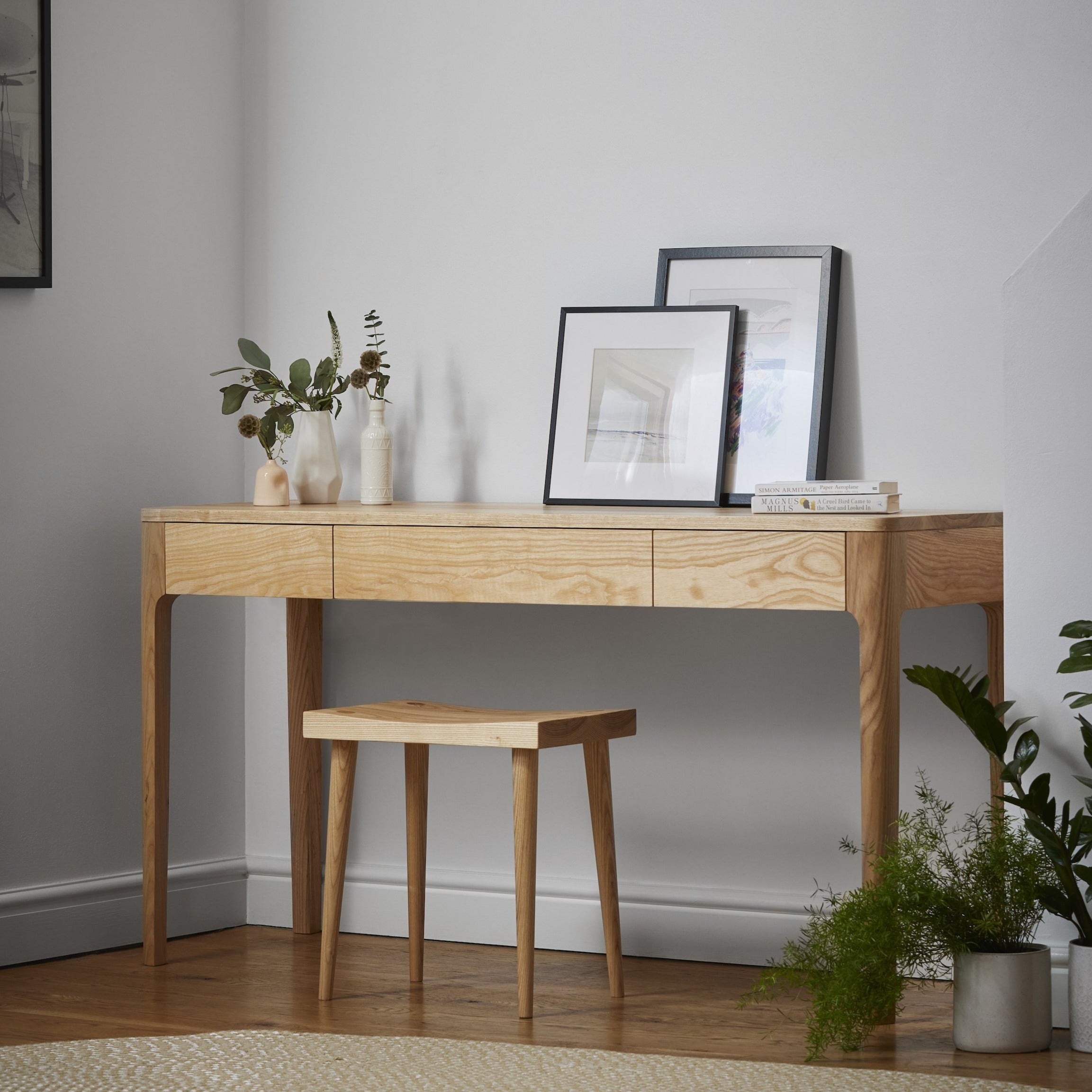 Contemporary oak clearance desk