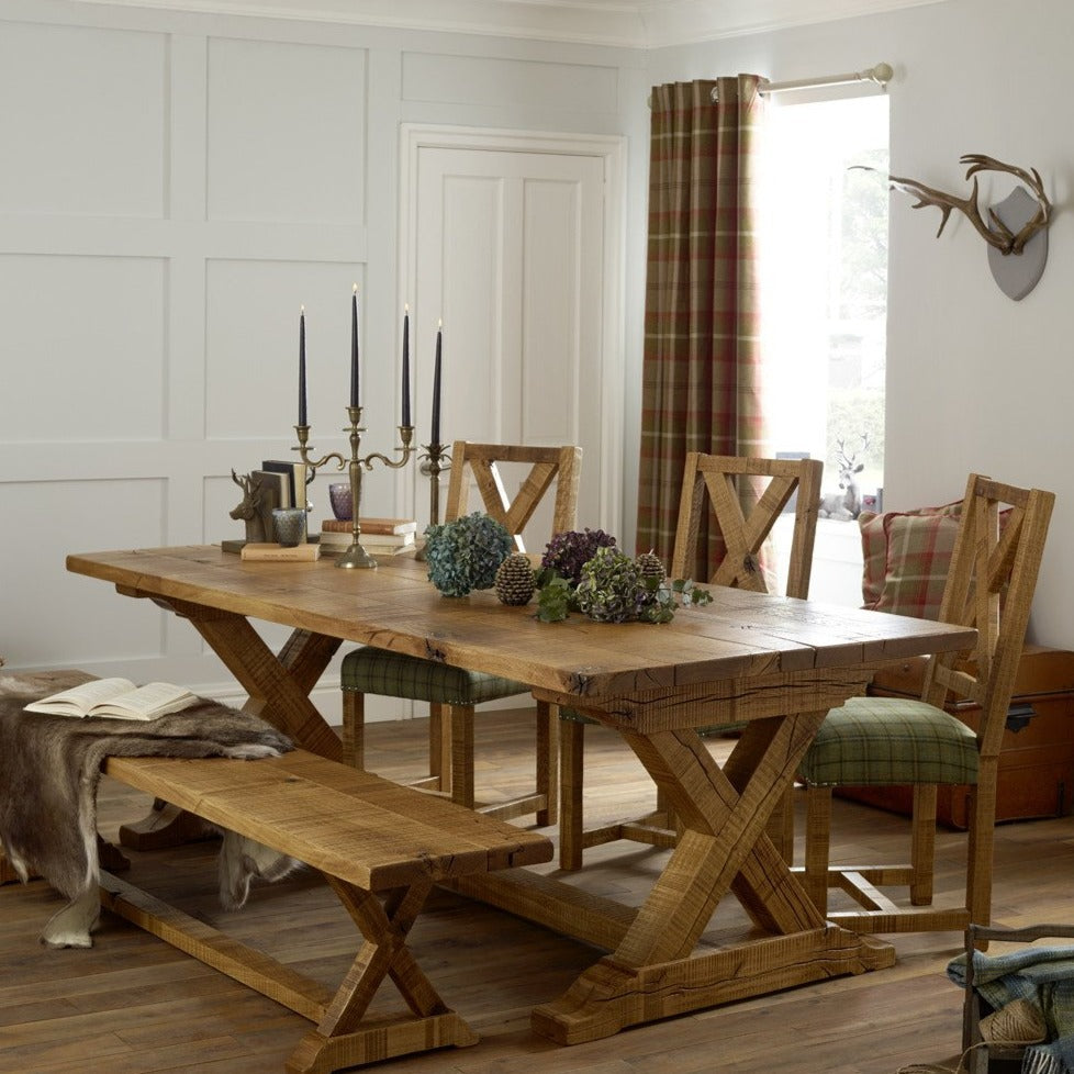 Sawn Oak Dining Table – Royal Oak Furniture Company